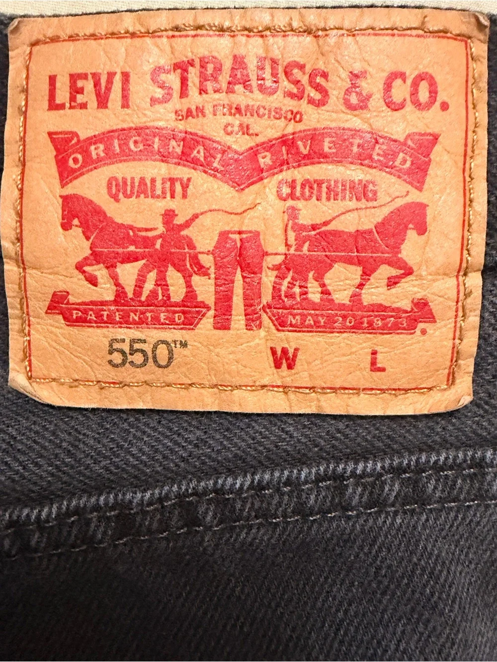 Levi's Men's Black Relaxed Jeans